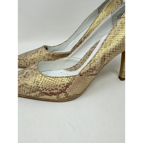 Rampage MARIA Women 8 Snake Skin Heels Pointed Toe Stiletto Metallic‎ Lot of 2 - Picture 7 of 16